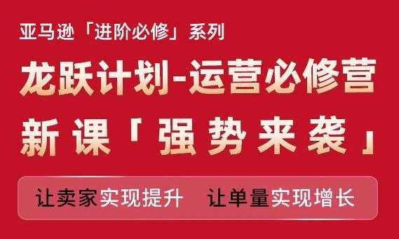 亚马逊进阶必修系列，龙跃计划-运营必修营新课，让卖家实现提升 让单量实现增长-点子口袋网