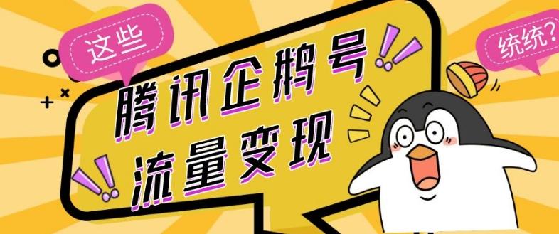 腾讯企鹅号流量变现，有播放就有收益，操作简单小白可做-点子口袋网