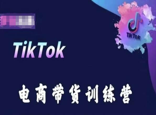 TikTok电商带货训练营，跟随时代潮流，跨境掘金-点子口袋网