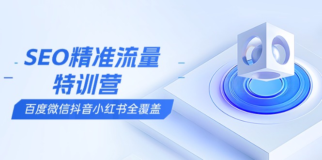 SEO精准流量特训营，百度微信抖音小红书全覆盖，带你搞懂搜索优化核心技巧-点子口袋网