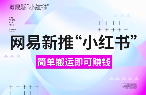 网易官方新推“小红书”，搬运即有收益，新手小白千万别错过(附详细教程)【揭秘】-点子口袋网