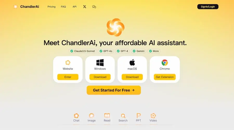 ChandlerAi｜综合性人工智能助手平台 提供多种AI服务-点子口袋网