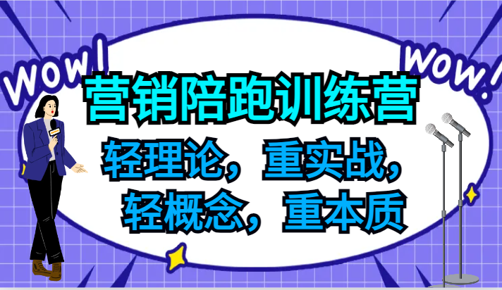 营销陪跑训练营，轻理论，重实战，轻概念，重本质，适合中小企业和初创企业的老板-点子口袋网