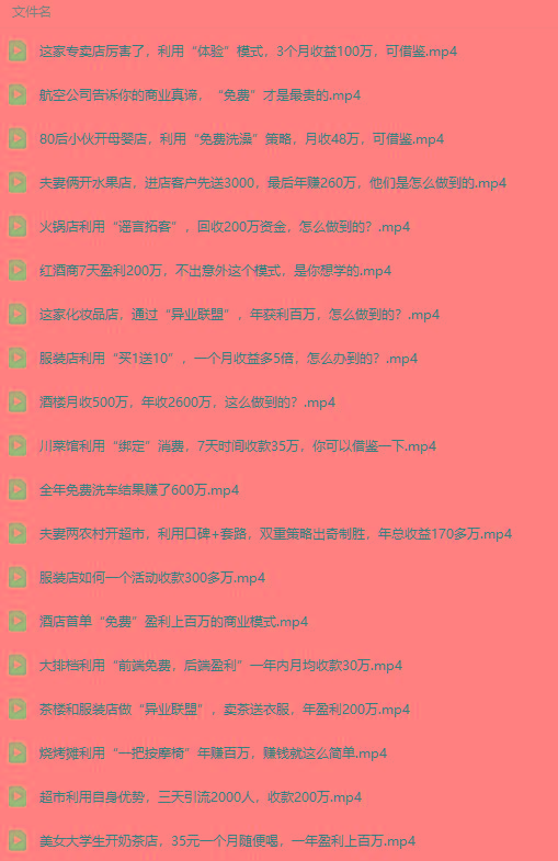 图片[5]-(9607期)真实有效391套商业模式，年入几十到几百万案例解析(电子书+视频+图文)-点子口袋网