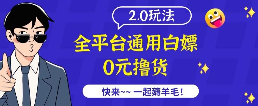 外面收费2980的全平台通用白嫖撸货项目2.0玩法【仅揭秘】-点子口袋网