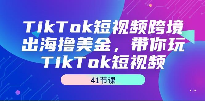 TikTok短视频跨境出海撸美金，带你玩TikTok短视频(41节课)-点子口袋网
