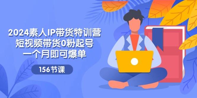 2024素人IP带货特训营，短视频带货0粉起号，一个月即可爆单(156节-点子口袋网