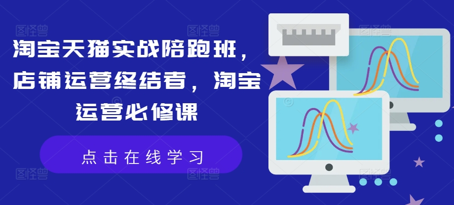 淘宝天猫实战陪跑班，店铺运营终结者，淘宝运营必修课-点子口袋网