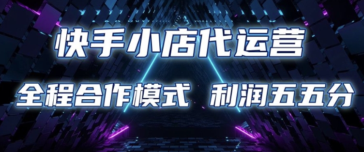 快手小店代运营 限时托管计划 合作模式 利润五五分成【揭秘】-点子口袋网