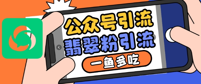 公众号利用推荐流量和搜一搜流量引流翡翠粉，一鱼多吃-点子口袋网