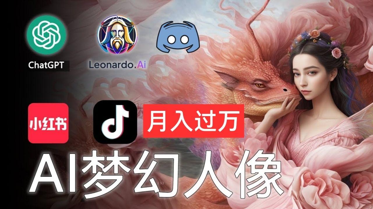 AI摄影梦幻人像：零基础也能月入过万的秘密-点子口袋网