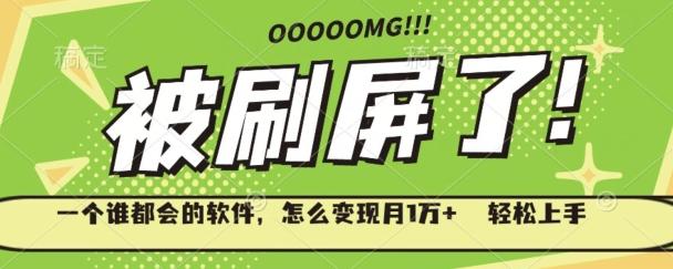 一个谁都会的软件，怎么变现月1万+轻松上手-点子口袋网