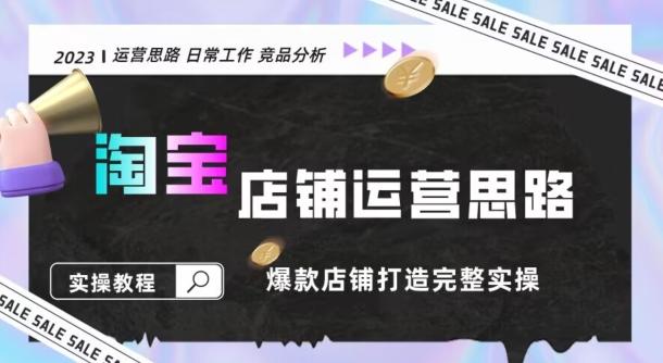 2023淘宝店铺运营全攻略：竞品分析，打造爆款店铺完整实操（附运营思维素材）-点子口袋网