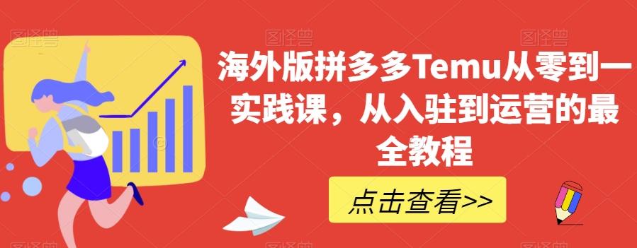 海外版拼多多Temu从零到一实践课，从入驻到运营的最全教程-点子口袋网