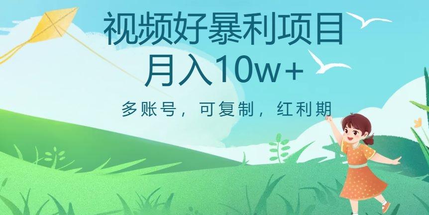 外边收费699项目，视频号暴利项目，多账号可复制，红利期-点子口袋网