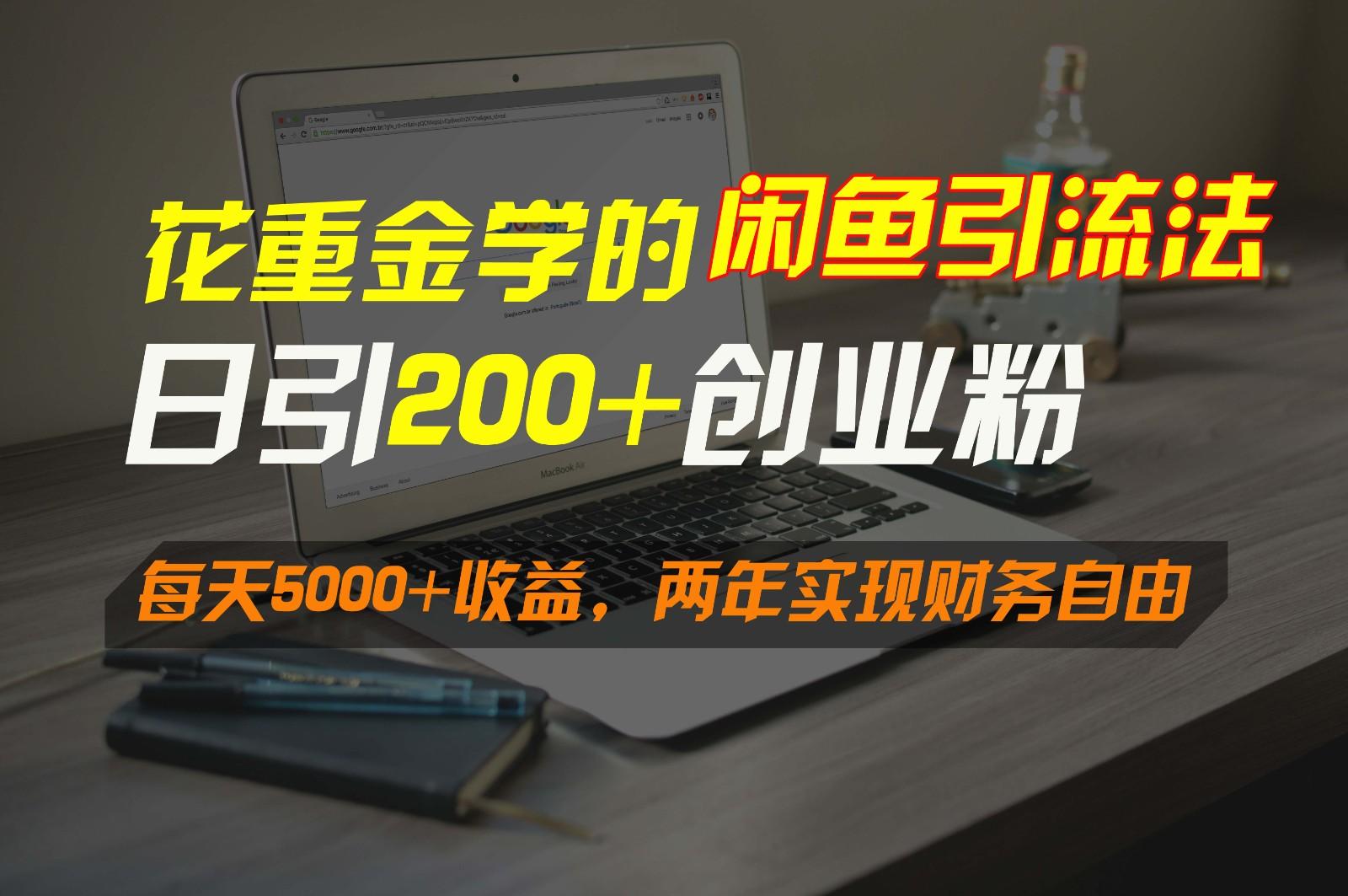 花重金学的闲鱼引流法，日引流300+创业粉，每天5000+收益，两年实现财务自由-点子口袋网