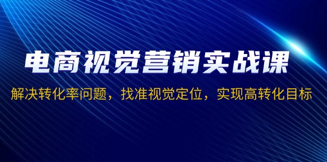 电商视觉营销实战课，解决转化率问题，找准视觉定位，实现高转化目标-点子口袋网
