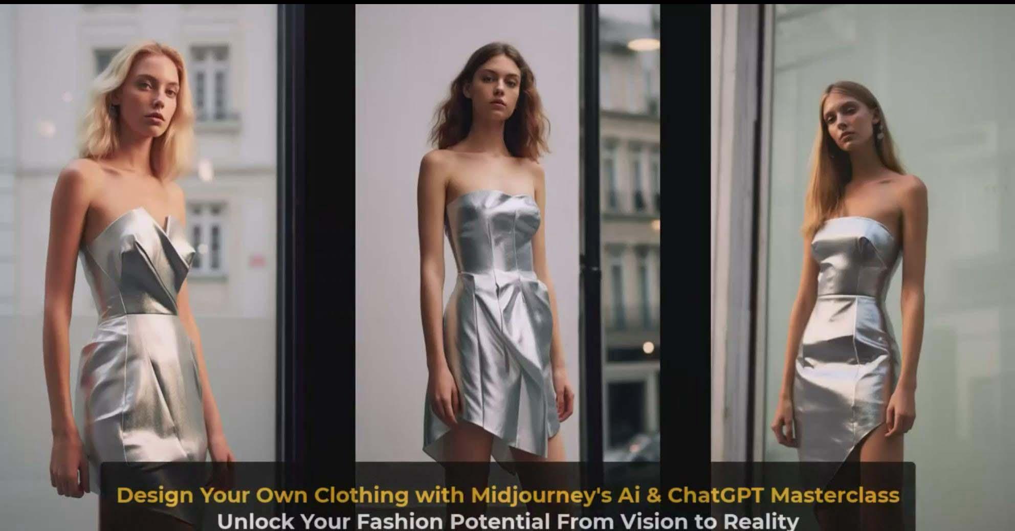 图片[8]-利用 Midjourneys Ai 人工智能设计自己的服装AI大师班-10节课-中英字幕-点子口袋网