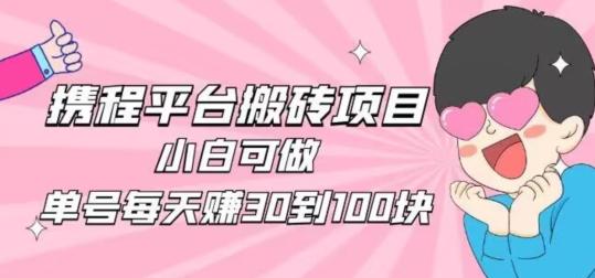 携程旅游搬砖新玩法，日入100+小白可直接上手-点子口袋网