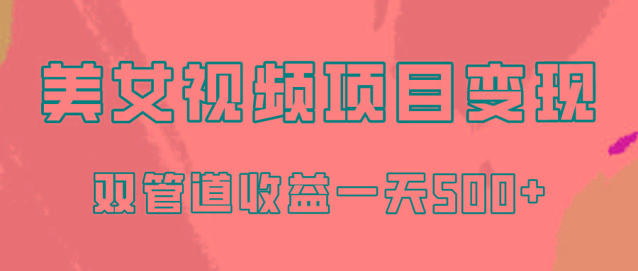 0成本视频号美女视频双管道收益变现，适合工作室批量放大操！-点子口袋网