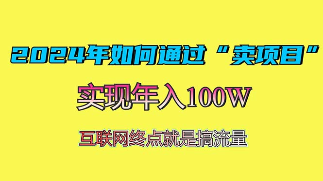 2024年如何通过“卖项目”赚取100W：最值得尝试的盈利模式-点子口袋网