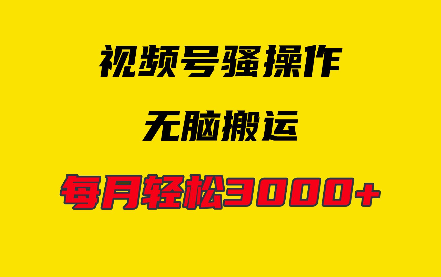 (9968期)4月最新视频号无脑爆款玩法，挂机纯搬运，每天轻松3000+-点子口袋网
