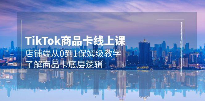 (9843期)Tk商品卡线上课，店铺端从0到1保姆级教学，了解商品卡底层逻辑(20节)-点子口袋网
