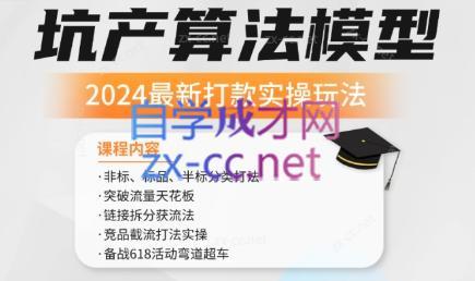沐网商·2024最新坑产算法模型打款玩法系列-点子口袋网