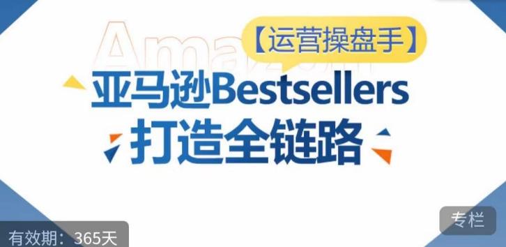 运营操盘手！亚马逊Bestsellers打造全链路，选品、Listing、广告投放全链路进阶优化-点子口袋网