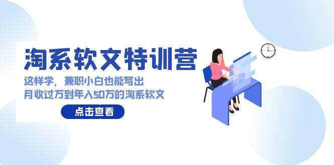 (9588期)淘系软文特训营：这样学，兼职小白也能写出月收过万到年入50万的淘系软文-点子口袋网