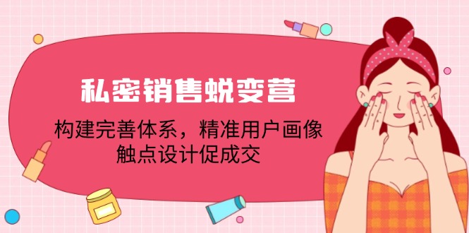 私密销售蜕变营：构建完善体系，精准用户画像，触点设计促成交-点子口袋网