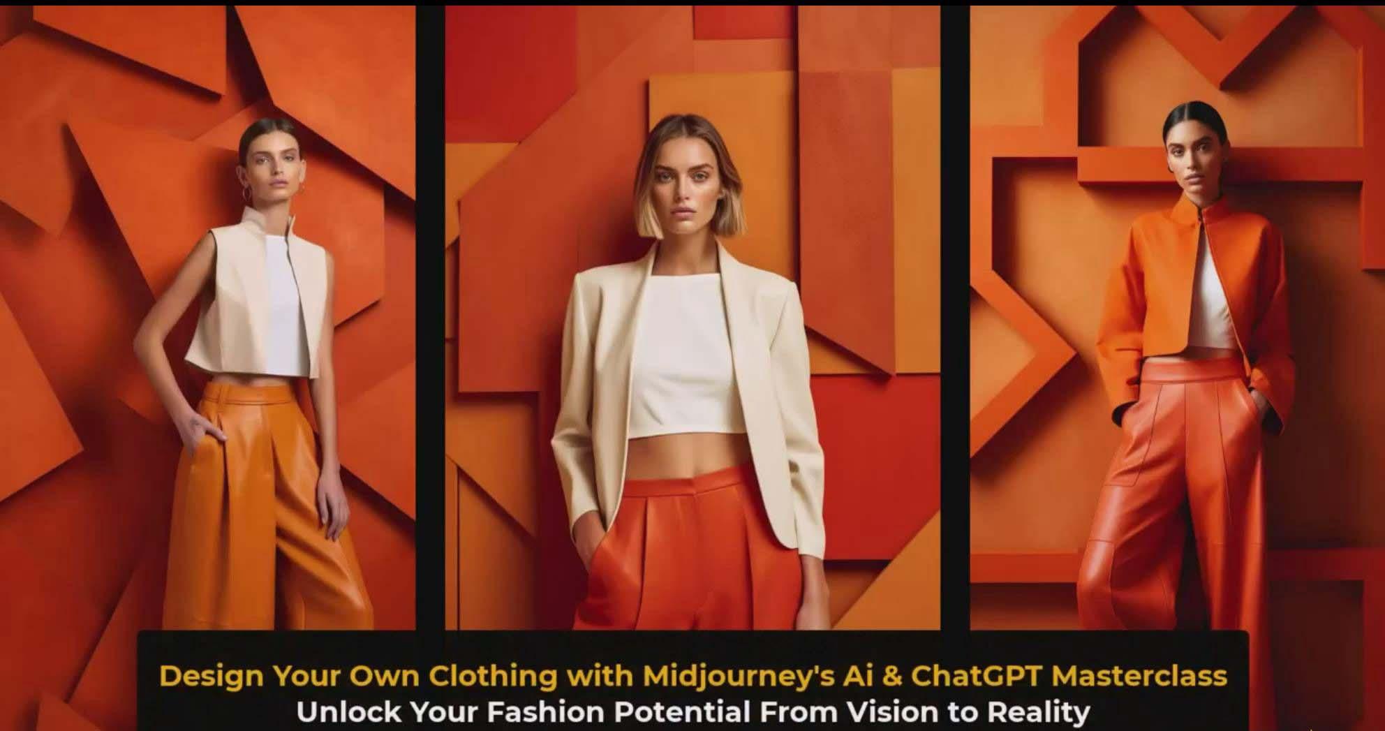 图片[3]-利用 Midjourneys Ai 人工智能设计自己的服装AI大师班-10节课-中英字幕-点子口袋网