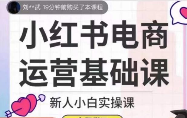 小红书电商运营基础课，新人小白实操课-点子口袋网