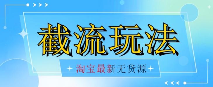 首发价值2980最新淘宝无货源不开车自然流超低成本截流玩法日入300+【揭秘】【1016更新】-点子口袋网
