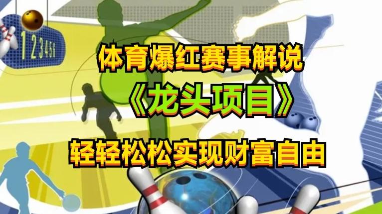体育爆红赛事解说，玩法简单，小白一天就上手，轻松获取收益【揭秘】-点子口袋网