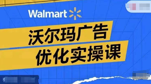 沃尔玛广告优化实操课，广告报告实操讲解，广告如何提高转化和ROAS等-点子口袋网