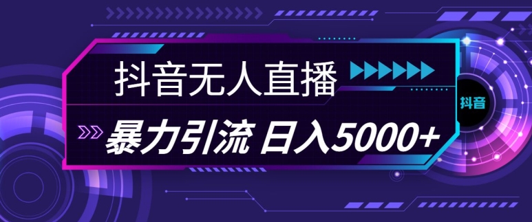 抖音快手视频号全平台通用无人直播引流法，利用图片模板和语音话术，暴力日引流100+创业粉【揭秘】-点子口袋网