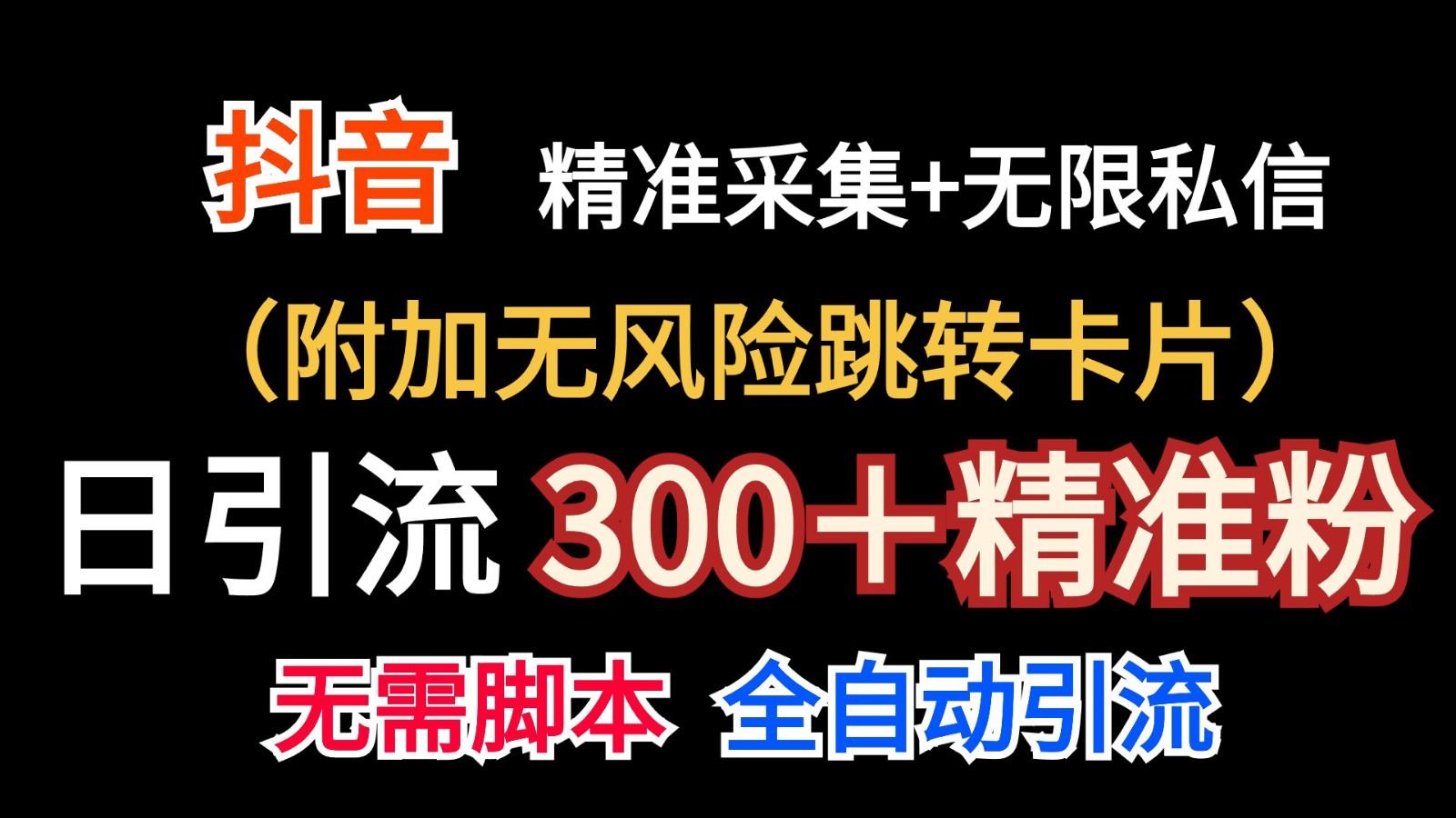 抖音无限暴力私信机(附加无风险跳转卡片)日引300＋精准粉-点子口袋网