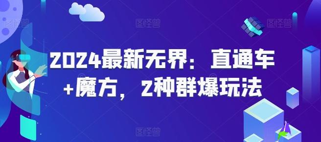 2024最新无界：直通车+魔方，2种群爆玩法-点子口袋网