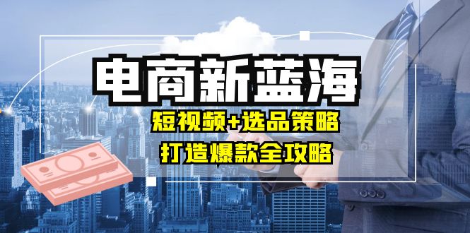 商家必看电商新蓝海：短视频+选品策略，打造爆款全攻略，月入10w+-点子口袋网