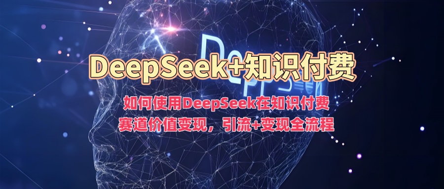 如何使用DeepSeek在知识付费赛道价值变现，引流+变现全流程-点子口袋网