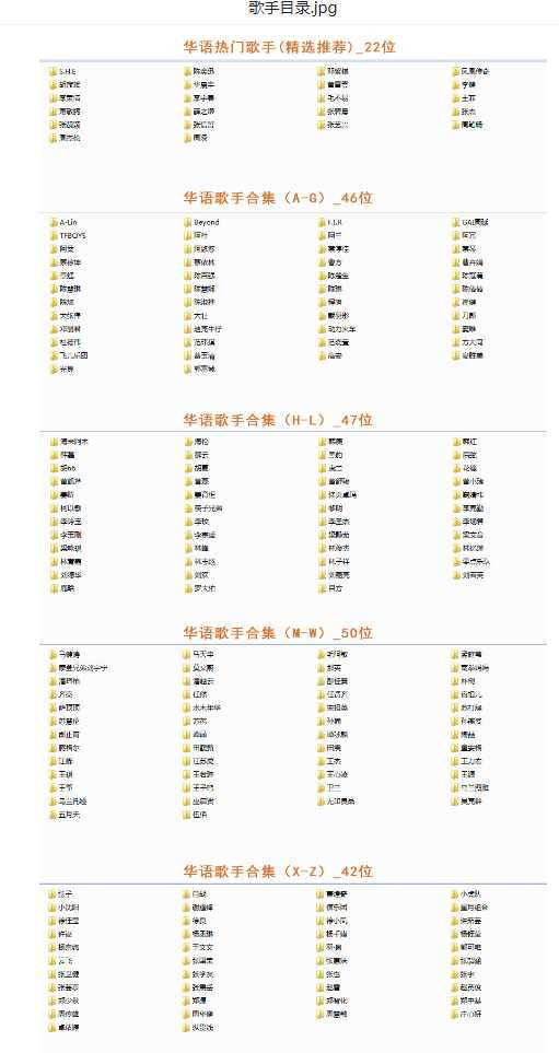 【音乐】歌手合集（100多位歌手合集）-点子口袋网