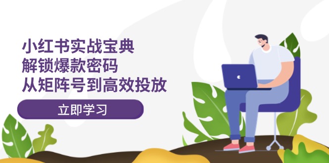 小红书实战宝典：解锁爆款密码，从矩阵号到高效投放-点子口袋网