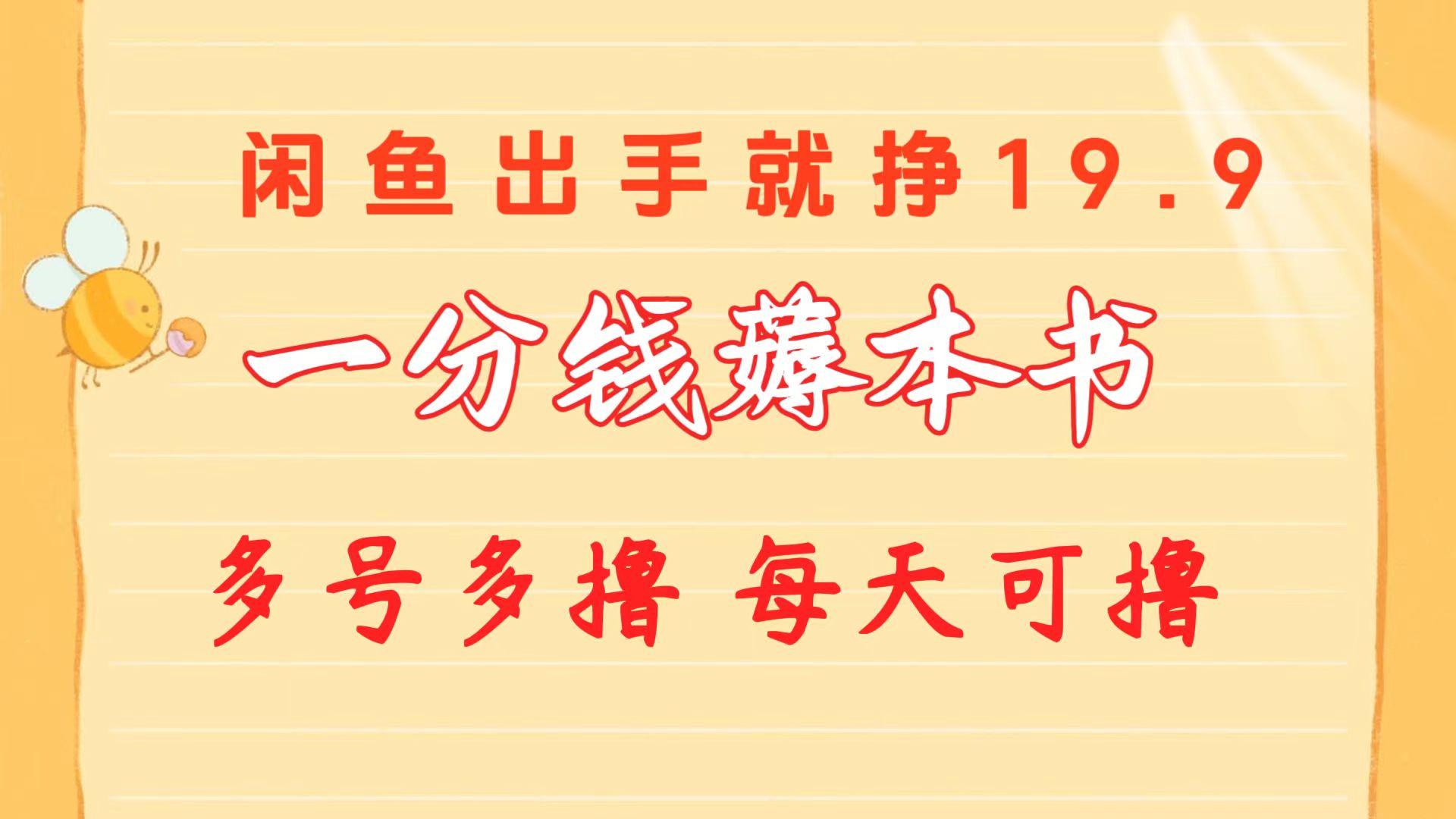 一分钱薅本书 闲鱼出售9.9-19.9不等 多号多撸  新手小白轻松上手-点子口袋网