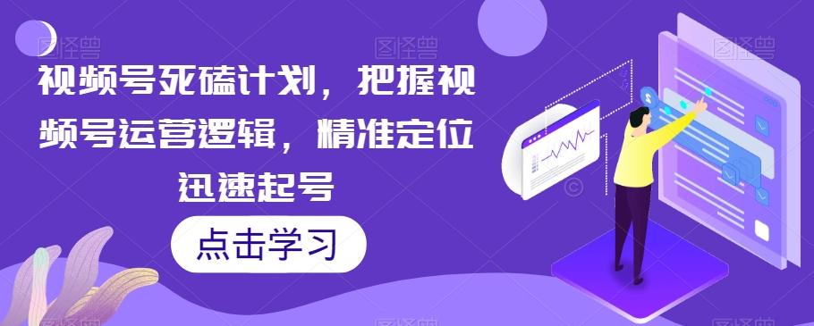视频号死磕计划，把握视频号运营逻辑，精准定位迅速起号-点子口袋网