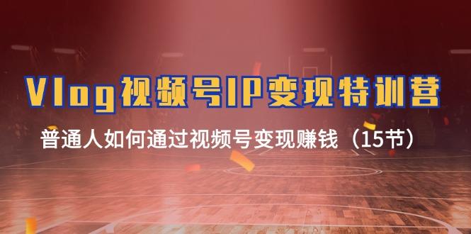 Vlog 视频号IP变现特训营，普通人如何通过视频号变现赚钱(15节-点子口袋网