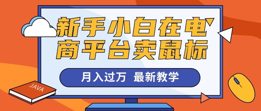 新手小白在电商平台卖鼠标月入过万，最新赚钱教学-点子口袋网