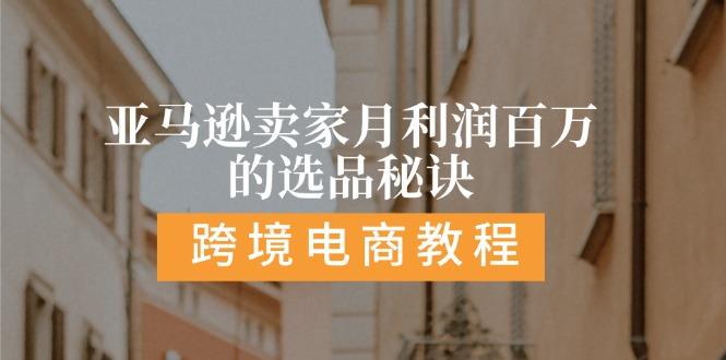 亚马逊卖家月利润百万的选品秘诀:  抓重点/高利润/大方向/大类目/选品...-点子口袋网