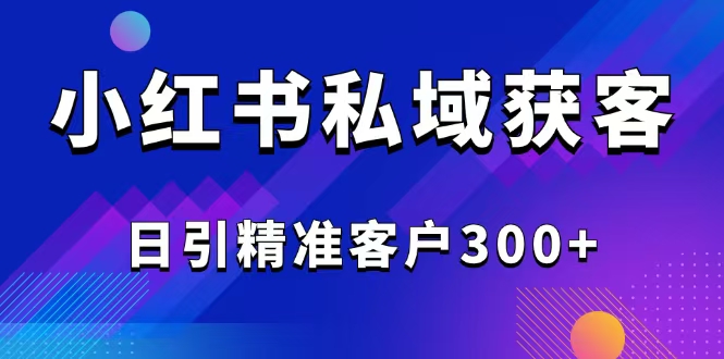2025最新小红书平台引流获客截流自热玩法讲解，日引精准客户300+-点子口袋网