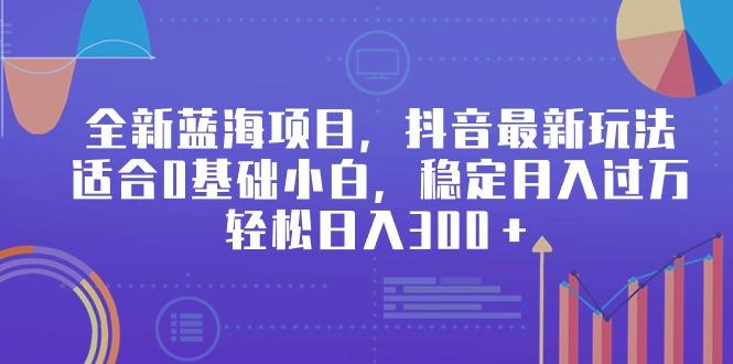 全新蓝海项目，抖音最新玩法，适合0基础小白，稳定月入过万，轻松日入300＋-点子口袋网